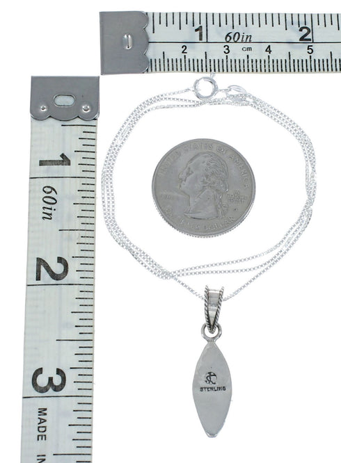 Southwest Needlepoint Magenta Turquoise Sterling Silver Box Chain Necklace Set JX129100
